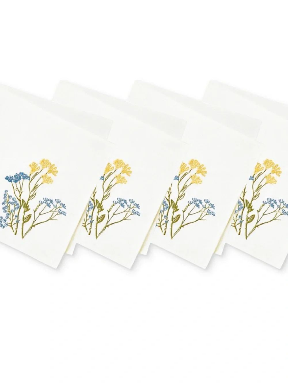 Lenox Set of 8 Wildflowers Border Embroidered 19